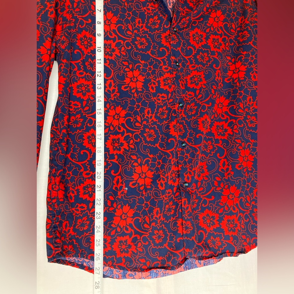 Denim & Flower Red Floral Button Down Shirt - Picture 8 of 10